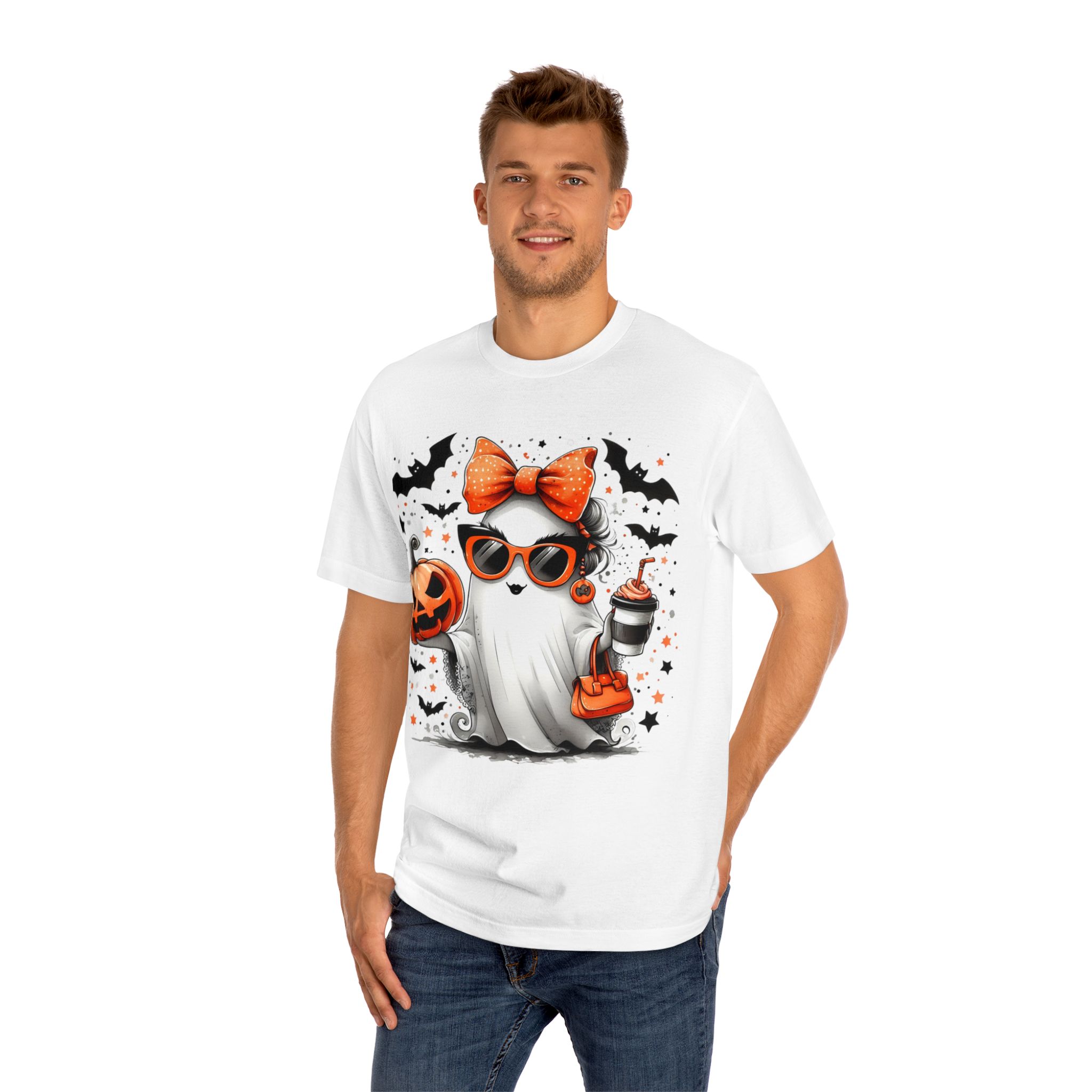 Cute Funny Halloween Girl Ghost t-Shirt Unisex Classic Tee - Image 9