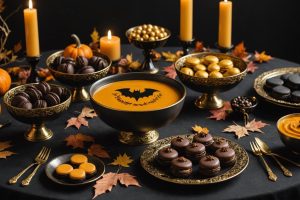 elegant halloween party cuisine