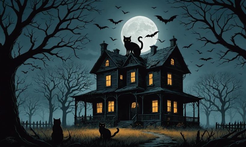haunted house bat cat adventure