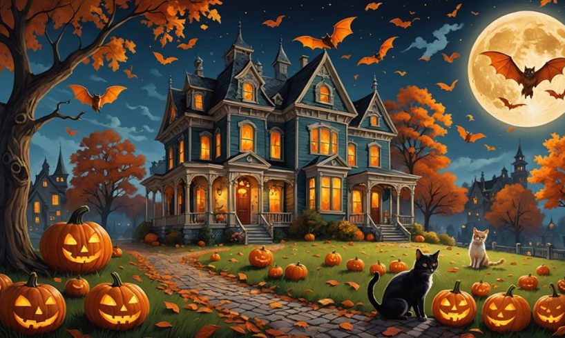 playful cats haunt mansion