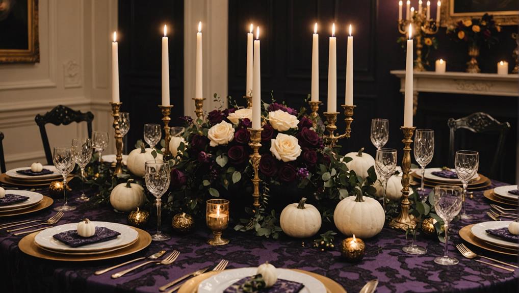 sophisticated dining table arrangements