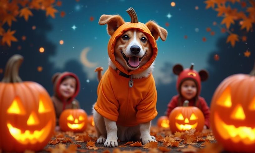 dogs enhance halloween celebrations
