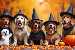 dogs make halloween fun