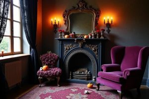 gothic halloween home transformation