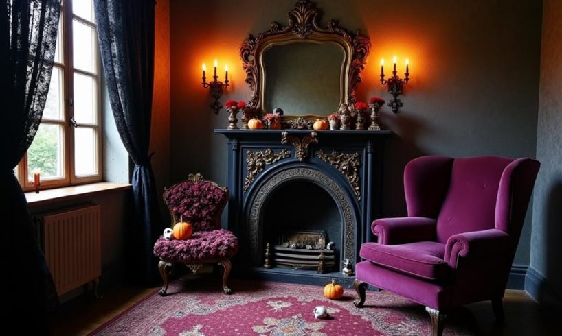 gothic halloween home transformation