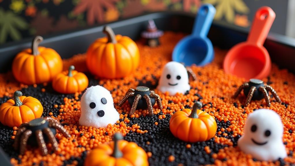 spooky themed sensory play