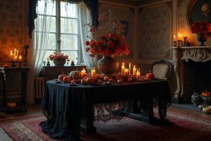 vintage goth halloween celebration